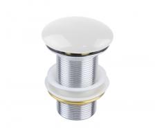 Донный клапан Bronze de Luxe 1001/1W, белый