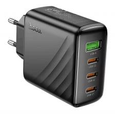 СЗУ Hoco CS27A Supply, 1 USB + 3 Type-C, 5V, 3.0A, PD 67Вт черный