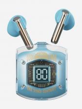 Беспроводные дизайнерский наушники Кот Дораемон Rock Doraemon Air Bubble TWS Bluetooth Earphones синие, Синий