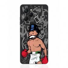 Чехол для смартфона Xiaomi Poco X5 Pro 5G черный силиконовый Monopoly Boxing/ Монополия Боксер