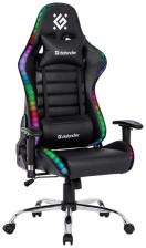 Игровое компьютерное кресло Defender Ultimate Черный, Light, полиуретан, 60 мм