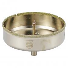 Алмазная коронка с центрирующим сверлом по стеклу и кафелю Strong. Коронка применяется для сухого и мокрого высверливания отверстий в кафеле, плитке, керамике, в мягкой напольной и настенной плитке. Алмазное напыление, нанесенное посредством вакуумной пайки, режущая кромка обеспечивает плавное засверливание и скорость сверления. Внимание, изображение товара может отличаться от реального! Верные параметры указаны в технических характеристиках товара.