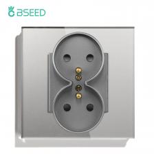 BSEED Двойные французские розетки белые/черные