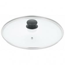 Крышка стеклянная WERNER Capri 51309 28 см со стальным ободом и пластиковой ручкой