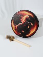 Шаманский бубен «Огненный конь», музыкальный инструмент, с колотушкой, 5x25x25 см