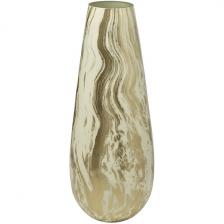 Ваза стеклянная золотисто-бежевая d17х45 см Garda Decor 71PN-51822