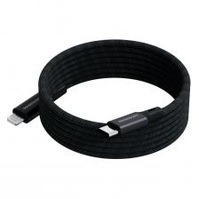 Кабель Magssory Link L USB-C/Lightning MFI, 1,2 м Black