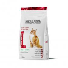 Mealfeel Сухой корм для кошек крупных пород в возрасте от 1 до 7 лет, с индейкой и курицей, 2 кг