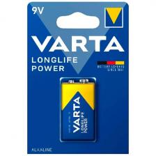 Батарейка Varta LONGLIFE POWER (HIGH ENERGY) Крона 6LR61 BL1 Alkaline 9V (4922)