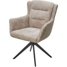 Стул M-City GARLAND 360 град. поворот. HAGA-30 Бежевый, ткань/ GINO-101 Бежевый, ткань/ Черный