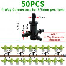 Капельное орошение для теплицы, 4-стороннее, 3/5 мм