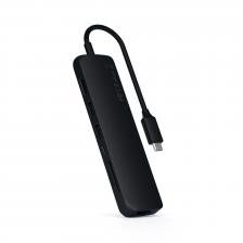 Адаптер Satechi USB-C Slim Multiport Ethernet Adapter, черный ST-UCSMA3K