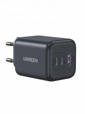 Зардяное устройство UGREEN X527 (65156B) 45W 3-Port USB-A+2-USB-C GaN Fast Charger EU, серый 65156B