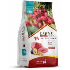 Сухой корм для кошек Carni Life Adult, низкозерновой, говядина с черносливом и клюквой 1,5 кг