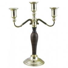Канделябр на 3 свечи Везувий, латунь