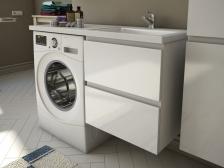 Тумба с раковиной подвесной 2 ящика Эстет Dallas Luxe 140 R