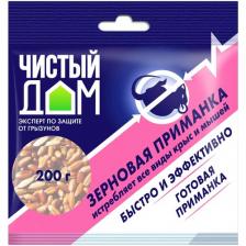 Средство Чистый дом зерновая приманка, пакет, 0.2 кг, 0.2 л