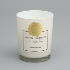 Свеча ароматическая"Aroma Candle", белый чай, белая, 5,5х6,5 см 9667572 .