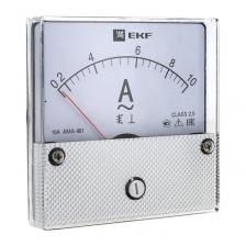 Амперметр аналоговый EKF PROxima AMA-801 80х80 мм IP20 1500 А трансформаторное подключение на 5 модулей (ama-801-1500)