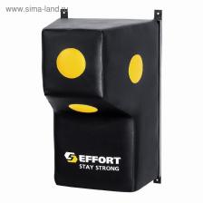 Подушка боксёрская настенная EFFORT, Г-образная, с мишенями, 60x40x40 см