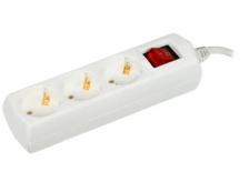 IEK Удлинитель У03В 3 места 2P+PE/3м 3х1мм2 10А/250В WYP10-10-03-03-ZK-G 1 шт