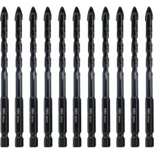 Набор сверл по стеклу и керамике Deli DH-CZZ008-E1– 10 профессиональных сверл диаметром 8 мм с увеличенным ресурсом для интенсивных работ. В комплекте инструменты длиной 116 мм (рабочая часть 75 мм) с шестигранным хвостовиком 1/4" HEX из сверхпрочного сплава YG6X. Комплектация: 10 одинаковых сверл ?8 мм в удобном кейсе Шестигранный хвостовик 1/4" HEX для быстрой смены Увеличенная рабочая длина 75 мм для глубоких отверстий Прочный кейс с индивидуальными ячейками Оптимальный 8 мм диаметр для большинства задач Удлиненная рабочая часть (75 мм) для сложных работ HEX-хвостовик надежно фиксируется в патроне 10 одинаковых сверл – запас на долгое время Алмазное напыление для чистого реза Технические особенности: Диаметр: 8 мм (все 10 сверл одинаковые) Общая длина: 116 мм Рабочая длина: 75 мм Материал: твердый сплав YG6X Тип хвостовика: 1/4" HEX (6,35 мм) Почему стоит выбрать именно этот набор: Идеально для мастеров, часто работающих с одним диаметром Экономия времени на замену оснастки Увеличенный ресурс каждого сверла Удобство хранения и транспортировки Профессиональное качество по доступной цене