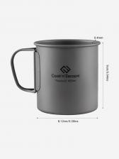 Кружка с крышкой KingCamp CA2009 450ml titanium cup, Серебряный