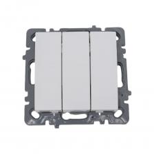 Трехклавишный механизм выключателя 3-клавишный механизм выключателя Nilson СУ moda-advantage белый, 20112466