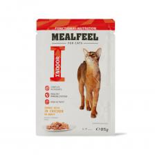 Mealfeel Functional Nutrition Влажный корм (пауч) для взрослых кошек, курица в соусе с цельными кусочками филе, 85 гр.