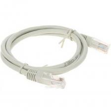 Коммутационные шнуры Cablexpert Патч-корд медный UTP кат.5, 1м, литой, многожильный (серый) [PP10-1M]