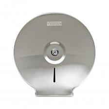 Диспенсер для туалетной бумаги в больших рулонах– предназначен для подачи туалетной бумаги в больших рулонах.Держатель для туалетной бумаги в рулонахVULCAN 11А изготовлен из матовой высококачественной нержавеющей коррозионно-стойкой сталь AISI 304.За счет металлического корпуса и наличия встроенного замка с ключами диспенсер для туалетной бумаги в рулонах прекрасно подходит для туалетных комнат в общественных местах (рестораны, кафе, вокзалы, офисные центы, торгово-развлекательные центры, отели, аэропорты).Антивандальный диспенсер предназначен для туалетной бумаги в больших рулонах с намоткой до 24 см. Держатель из нержавеющей стали имеет металлическую втулку и зубчики для обрезки бумаги для быстрого отрыва туалетной бумаги.Габаритные размеры диспенсера из нержавеющей стали для туалетной бумаги в больших рулонах: ширина 25.2 см, высота 26.5 см, глубина 11.2 см.