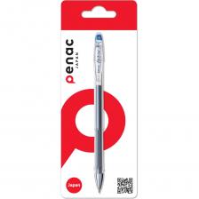 Ручка пишет легко и быстро, не требуя нажима, не царапает бумагу, не оставляет клякс. Улучшенная формула гелевых чернил обеспечивает моментальное высыхание надписей, исключая размазывание (удобно для левшей), и отличается повышенной светостойкостью. Специальный защитный колпачок пишущего узла не позволяет чернилам высыхать при транспортировке и длительном хранении ручек. Особенность гелевых ручек PENAC — наличие в пишущем узле специальной системы «двойного шарика», которая контролирует равномерное поступление чернил и позволяет с самого начала писать очень чисто и аккуратно. Насыщенные, глубокие цвета чернил. Прозрачный корпус для визуального контроля уровня чернил. Диаметр шарика 0.7 мм для мягкого письма. Сменный стержень.
