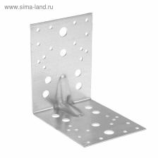 Уголок крепежный усиленный ТУНДРА krep, 130x130x100x2 мм