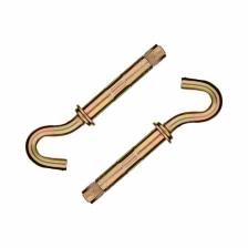 Анкерный болт ЗУБР, с крюком, желтопассивированный, 10x60 мм, 40 шт.