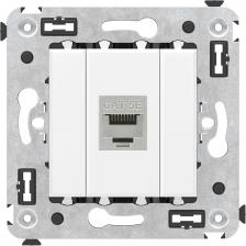 Компьютерная розетка одинарная экранированная без шторки используется для подключения компьютерной техники и соединения с патч-панелью. Компьютерная розетка предназначена для скрытого монтажа в стену, поставляется в комплекте с суппортом.Розетка RJ-45 категории 5e - это наиболее популярная на сегодняшний день модель. Она позволяет организовать сеть с частотой 125 МГц и скоростью до 1000 Мбит/с.
