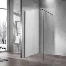 Душевая перегородка Vincea Walk-In VSW-1H900CLGM, 900*2000, вороненая сталь, стекло прозрачное