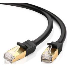Кабель UGREEN NW107 (11229) Cat 7 F/FTP Lan Cable, 0,5м, черный 11229_
