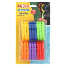Nuby, On The Go, Linkables, для детей от 3 месяцев, 18 пакетиков