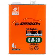 Моторное масло Autobacs Engine Oil 0W-20 SP/GF-6A, 4 л