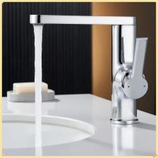 Смеситель для раковины из цинкового сплава с керамической головкой