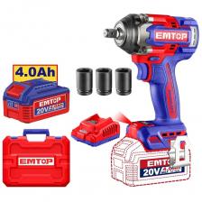 Аккумуляторный гайковерт Emtop ECiWL2050 — это современный, высокопродуктивный инструмент, который станет незаменимым помощником для выполнения различных работ с крепежами. Благодаря мощному аккумулятору и надежным характеристикам, этот гайковерт подходит как для профессионалов, так и для домашних мастеров, которые ценят скорость, эффективность и удобство. Аккумуляторный гайковерт Emtop ECiWL2050 идеально подходит для тех, кто часто работает с крепежами, болтами и гайками. Это отличный выбор для домашних мастеров, профессионалов в автомобильном сервисе, строительстве и других сферах, где необходим мощный и мобильный инструмент для быстрой и эффективной работы.  