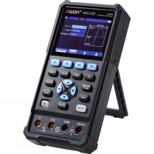 Портативный осциллограф OWON HDS310S OW303 - 3 в 1 осциллограф генератор и мультиметр Осциллограф: Частота дискретизации в реальном времени: 500 МГц (один канал), 250 МГц (два канала). Горизонтальная развертка:2 нс/дел … 1000 с/дел. Вертикальная развертка: 10 мВ/дел … 10 В/дел; разрешение 8 бит. Время нарастания: <= 3,5 нс. Память: 8к отсчетов (один канал), 4к (два канала). Регистратор: до 10 000 осциллограмм в секунду. Функция самокалибровки. Курсорные измерения: амплитуда, время, dV, dT. Тип входа: открытый, закрытый, заземление, входной импеданс: 1МОм, 16пФ. Максимальное напряжение по входу: 400В (пост.+перемен.) размах, аттенюатор 10:1. Генератор: Встроенные формы сигнала: Синус: 0,1 Гц … 30 МГц. Прямоугольник: 0,1 Гц … 6 МГц. Пила: 0,1 Гц … 1 МГц. Импульс: 0,1 Гц … 5 МГц. Произвольной формы: 0,1 Гц … 5 МГц. Частота дискретизации: 125 МГц. Количество каналов: один. Глубина записи: 8 к. Амплитуда (50 Ом): 0,01 Vpp … 2,5 Vpp. Вертикальное разрешение: 14 бит. Выходной импеданс: 50 Ом. Мультиметр: Разрядность мультиметра: 20000 отсчетов. Максимальные значения:1000В постоянного 750В переменного тока, 10А. Метод измерений: True RMS (истинное среднеквадратичное значение). Частотный диапазон измерений: 40 Гц … ~ 1000 Гц. Автоматический или ручной выбор пределов измерений. Постоянное напряжение: 0,01 мВ … 1000 В. Переменное напряжение:0,01 мВ … 750 В. Сопротивление: 0,01 Ом … 100 МОм. Емкость: 1 пФ ... 20 000 мкФ. Постоянный ток: 0,01 мА … 10 А. Переменный ток: 0,01 мА … 10 А. Тест проводимости. Тест диодов.