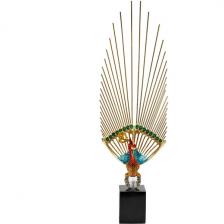 Статуэтка "Жар-птица" с золотым хвостом" 20х9х66 см Garda Decor 55RD6932