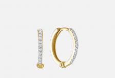 Серьги Золотые Бриллиант 2 шт VESNA JEWELRY