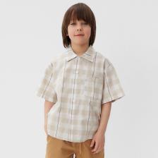Рубашка для мальчика KAFTAN «Клетка», размер 32 (110-116 см)