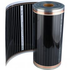 Инфракрасный теплый пол от Warmcoin, реализованный с использованием инновационной термопленки - современное решение для комфортного отопления. Современная технология. Электрический теплый пол обладает уникальными нагревательными углеродными полосами. Их ширина - 19 мм, что превосходит большинство нагревательных пленок на рынке и обеспечивает более равномерный и быстрый нагрев, высокую защиту от искрообразования. Инфракрасное излучение равномерно распределяет тепло, создавая комфорт и уют, не высушивая воздух. Безопасность. Специальный слой ламинации из высокопрочного полимера защищает от проникновения влаги и внешних повреждений. Эффективность. Мощность обогрева 220 Вт на 1 м.кв. Универсальность и удобство установки. Благодаря возможности обрезать пленку с интервалом в 25 см, монтаж становится еще удобнее, а минимальная толщина 0,338 мм не увеличивает высоту напольного покрытия. Инфракрасная пленка укладывается под ламинат, линолеум, паркетную доску и ковролин, на свободную от мебели площадь. Подходит для различных помещений, за исключением тех, где высокая влажность. Долгий срок службы. Инфракрасный теплый пол прослужит вам не менее 15 лет, обеспечивая при этом экономию на расходе электроэнергии!