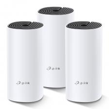 Точка доступа TP-LINK Deco M4(3-pack) AC1200, 802.11a/b/g/n/ac, 2.4/5ГГц, 300/867Мбит/с, 2xLAN, 2 встр.антенны, комплект 3шт.