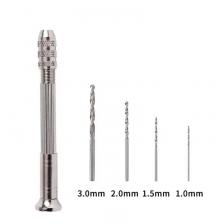 Металлическое ручное сверло 0,8–3,0 мм для изготовления ювелирных изделий своими руками, смолы, дерева, пластика, миниатюрные, свечи, глины, ремесленного сверла