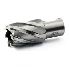 Сверло корончатое HSS 43х30 мм AT-S BS3043 предназначено для магнитных сверлильных станков. Применяется для сверления большинства металлов и их сплавов, за исключением сверхпрочных сталей и сплавов. Сверло изготовлено из высококачественной порошковой быстрорежущей стали HSS. Хвостовик – Weldon 19. Обеспечивает высокую производительность и безупречный рез. Для сверления необходимо использовать центрирующий штифт (пилот, направляющая) размер 6.34х77 мм. В комплект поставки не входит и приобретается отдельно. Внимание, изображение товара может отличаться от реального! Верные параметры указаны в технических характеристиках товара.