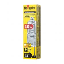 Галогенная лампа G4 Navigator 94 209 JC 10W clear G4 12V 2000h, цена за 1 шт.
